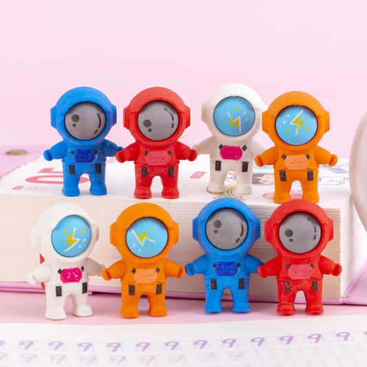 3D Astronaut Eraser for Kids – Single Piece (Assorted Colors)