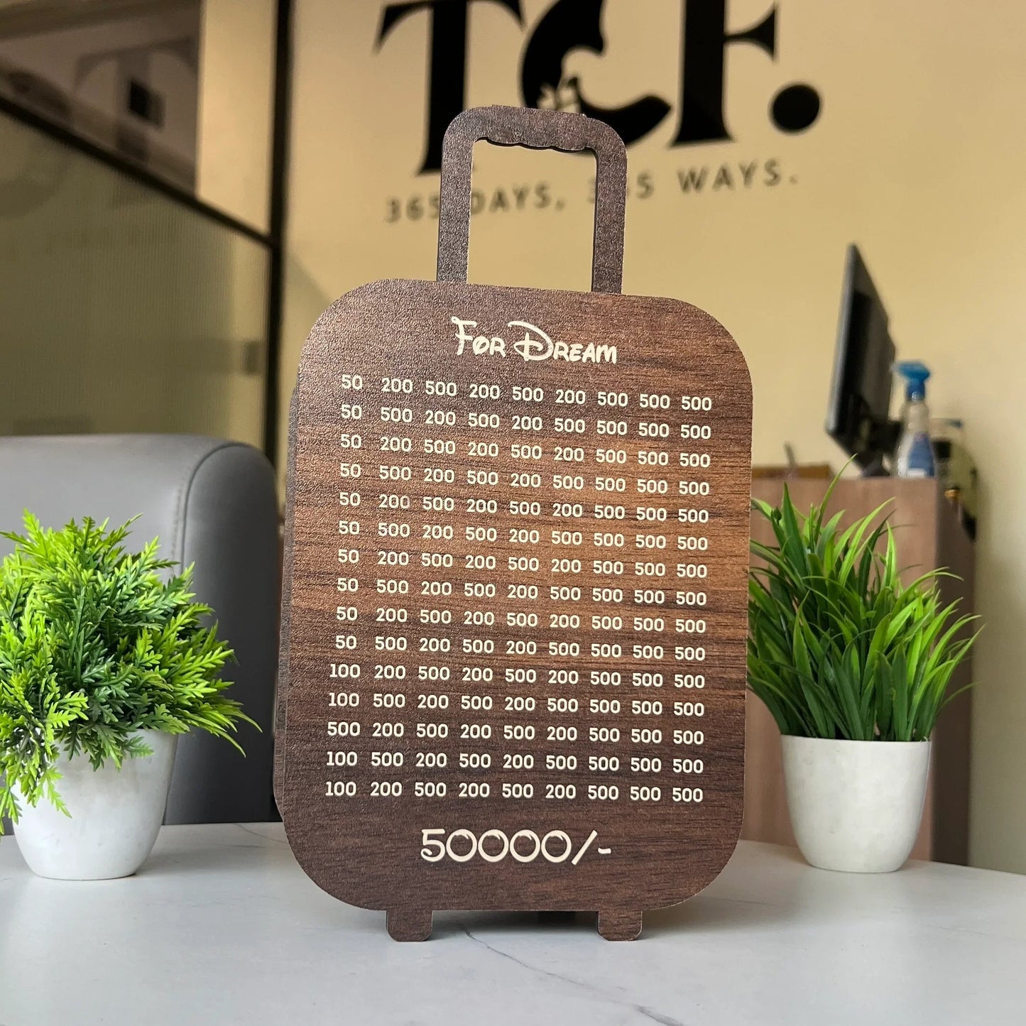 Time to Travel Savings Box – ₹50,000 Goal | Break to Open | 2 Colors