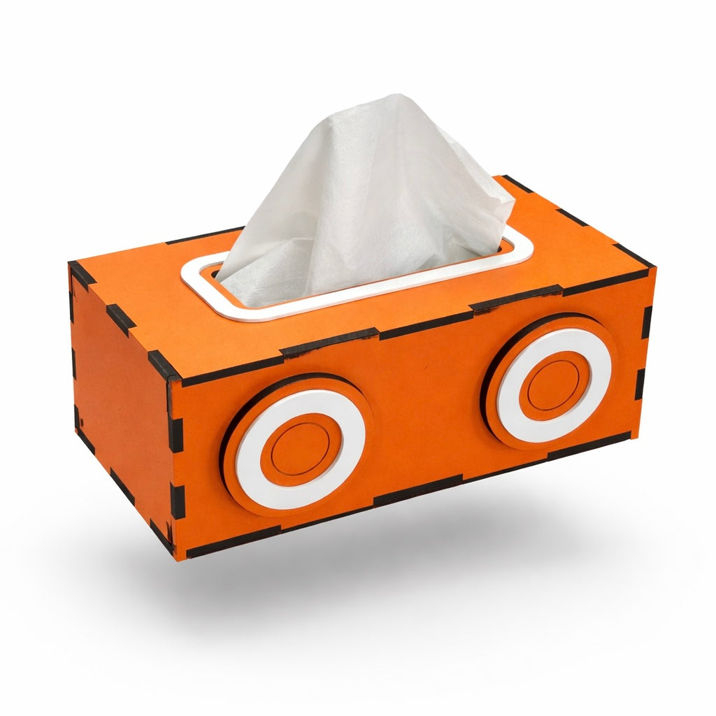 ACHOO! MDF Tissue Box Holder | Premium Wooden Tissue Dispenser (9×5×3.5 inch)