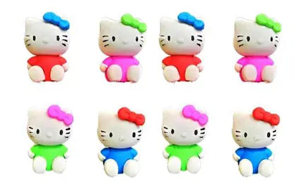 3D Cartoon Kitty Eraser for Kids – Single Piece (Assorted Colors)
