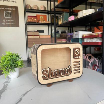 Vintage-Style "Radio" Piggy Bank - Custom Name Edition
