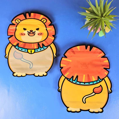 Lion Animal Design Ziplock Pouches For Gifting