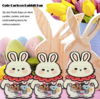 Rabbit Animal Design Ziplock Pouches For Gifting