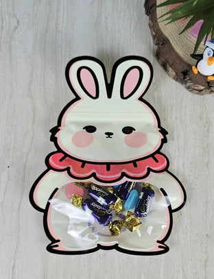 Rabbit Animal Design Ziplock Pouches For Gifting