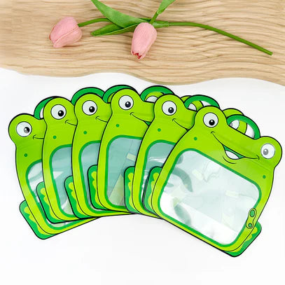 Frog Animal Design Ziplock Pouches For Gifting