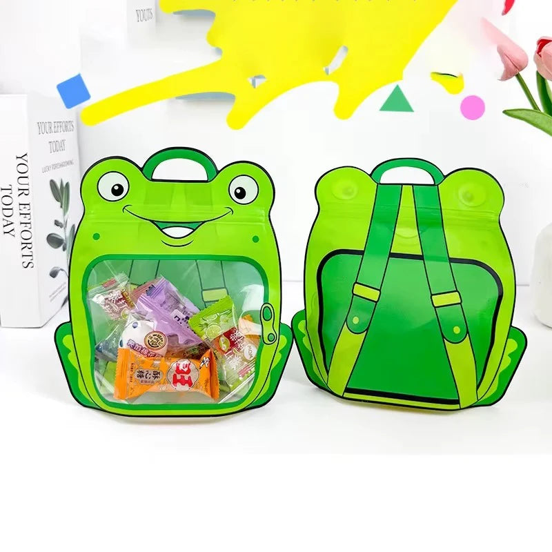 Frog Animal Design Ziplock Pouches For Gifting