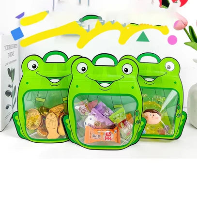 Frog Animal Design Ziplock Pouches For Gifting