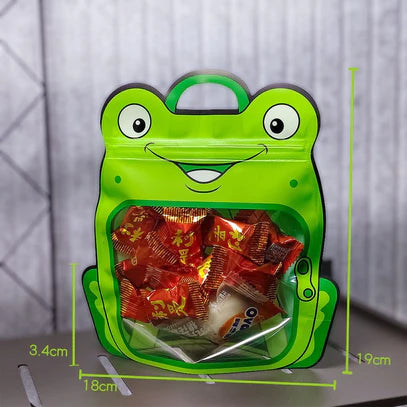 Frog Animal Design Ziplock Pouches For Gifting