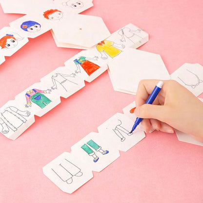 Dumb N Duck DIY Dress-Up Spin Art Toy – Rotating Mix & Match Coloring Game for Kids
