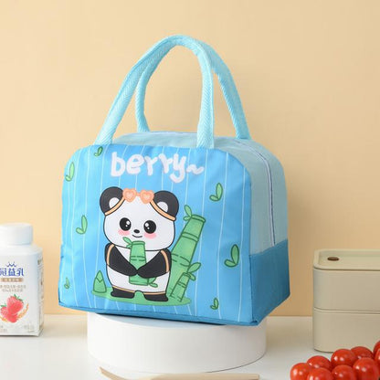 Cute Cartoon Insulated Lunch Bag for Kids – Thermal Tiffin Carry Bag