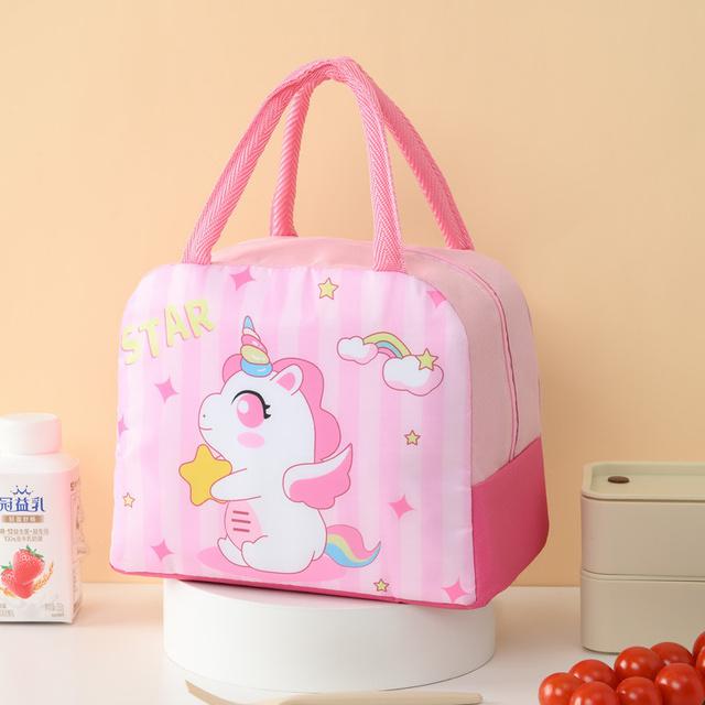Cute Cartoon Insulated Lunch Bag for Kids – Thermal Tiffin Carry Bag