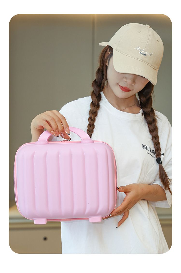 Cute Mini Travel Vanity Case for Kids & Teens – Hard Shell Makeup & Organizer Bag
