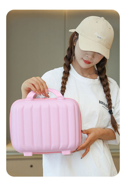 Cute Mini Travel Vanity Case for Kids & Teens – Hard Shell Makeup & Organizer Bag
