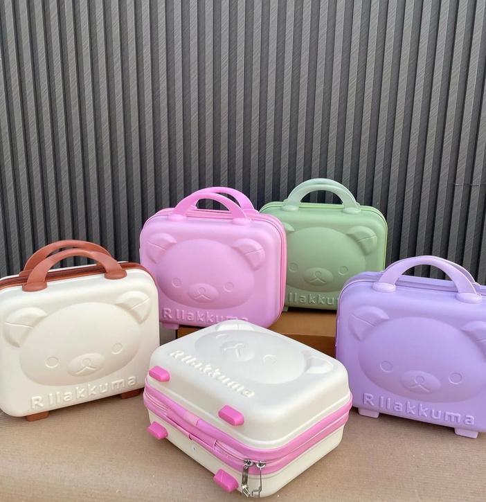 Premium Bear Mini Travel Vanity Case – Hard Shell Cute Organizer for Kids & Teens