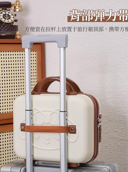 Premium Bow Mini Travel Vanity Case for Kids – Hard Shell Cute Makeup & Storage Organizer