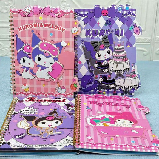 Cute Cartoon Spiral Notebook Diary – Hard Cover Kids Journal (14x21 cm)