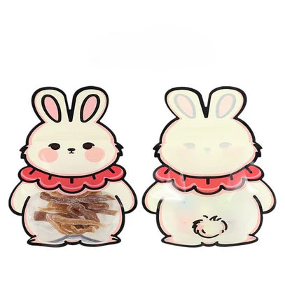Rabbit Animal Design Ziplock Pouches For Gifting