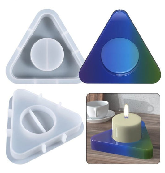 Triangle Shape T light Candle Silicon Mould