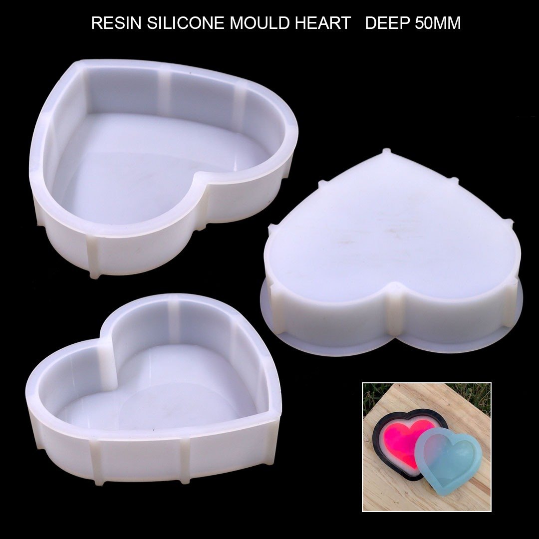 Heart Shape 8inch Wedding Mould 50mm Depth Silicon Mould