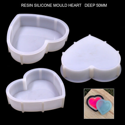 Heart Shape 8inch Wedding Mould 50mm Depth Silicon Mould