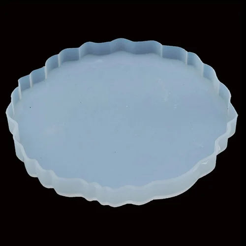 Round Agate Zigzag 05x05In 8mm Depth Silicon Mould