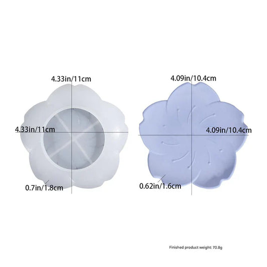 Flower Plate  Silicon Mould